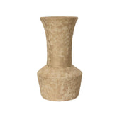 Decoris Terracotta Matt Vase with Gold Glitter Lining 30cm - Sand